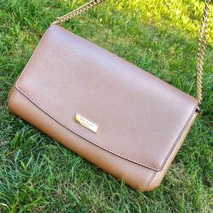 Rose gold clutch or arm bag